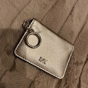 MK Michael Kors Rose Gold Keychain Wrislet Card Holder Card Organizer Mini